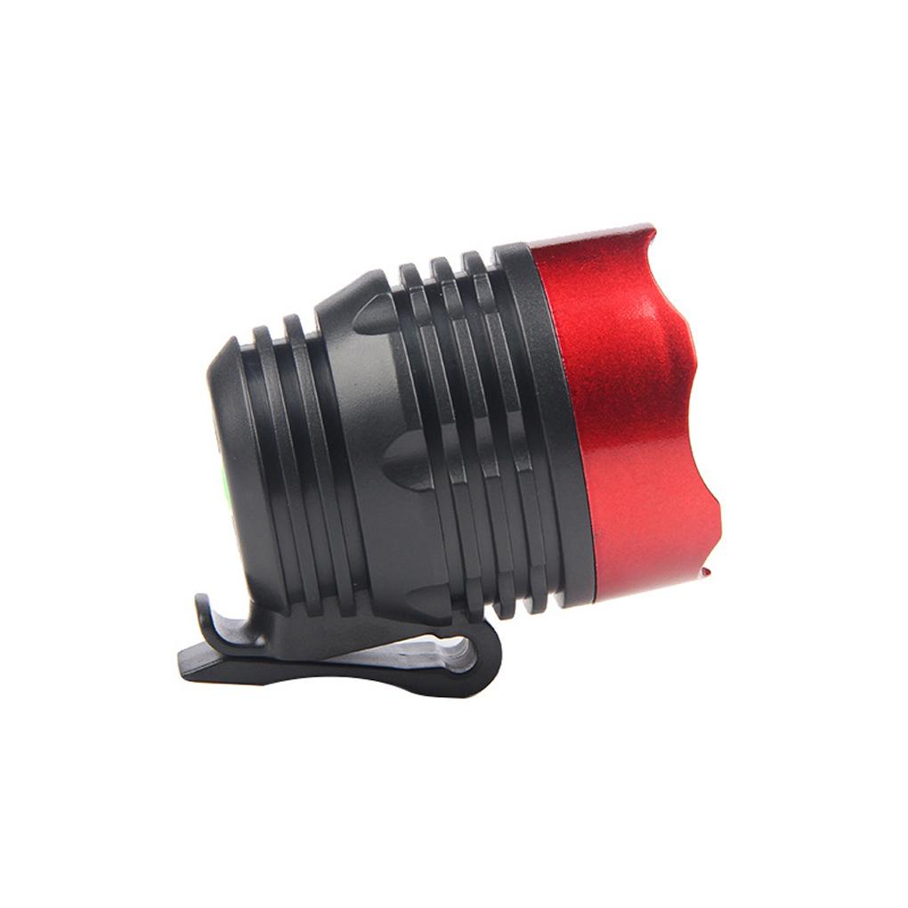 Đèn Pha Xe Đạp Ban Đêm 3 Chế Độ Sáng Chống Thấm Nước Màu Đỏ Đen