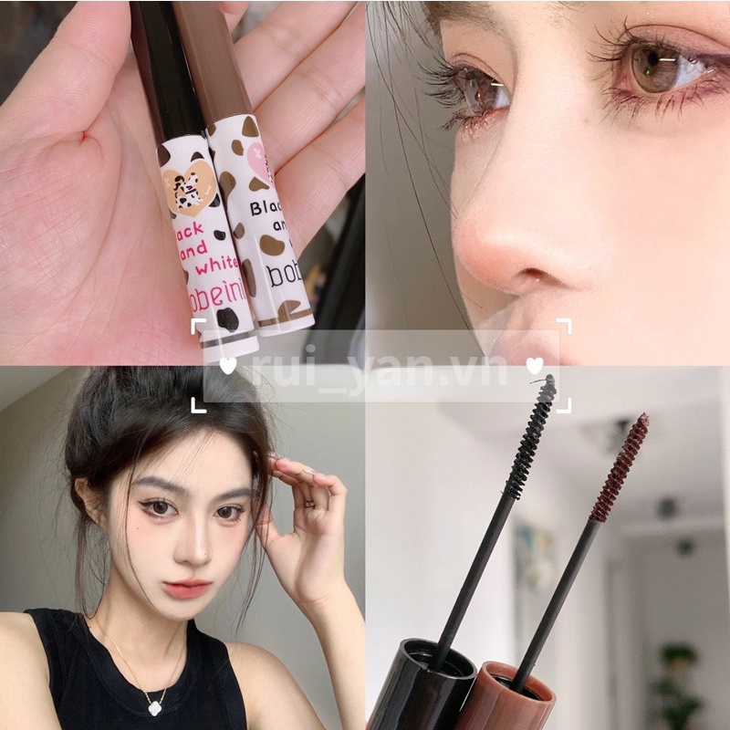 Mascara Đầu Cọ Mảnh Chống Thấm Nước Không Dễ Nhòe Chuốt Dày Và Cong Mi 2022 HB