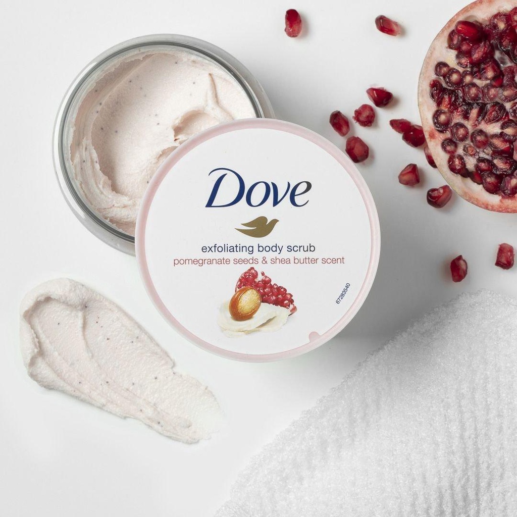 Tẩy Tế Bào Chết Toàn Thân Body Dove - Lựu & Bơ Hạt Mỡ