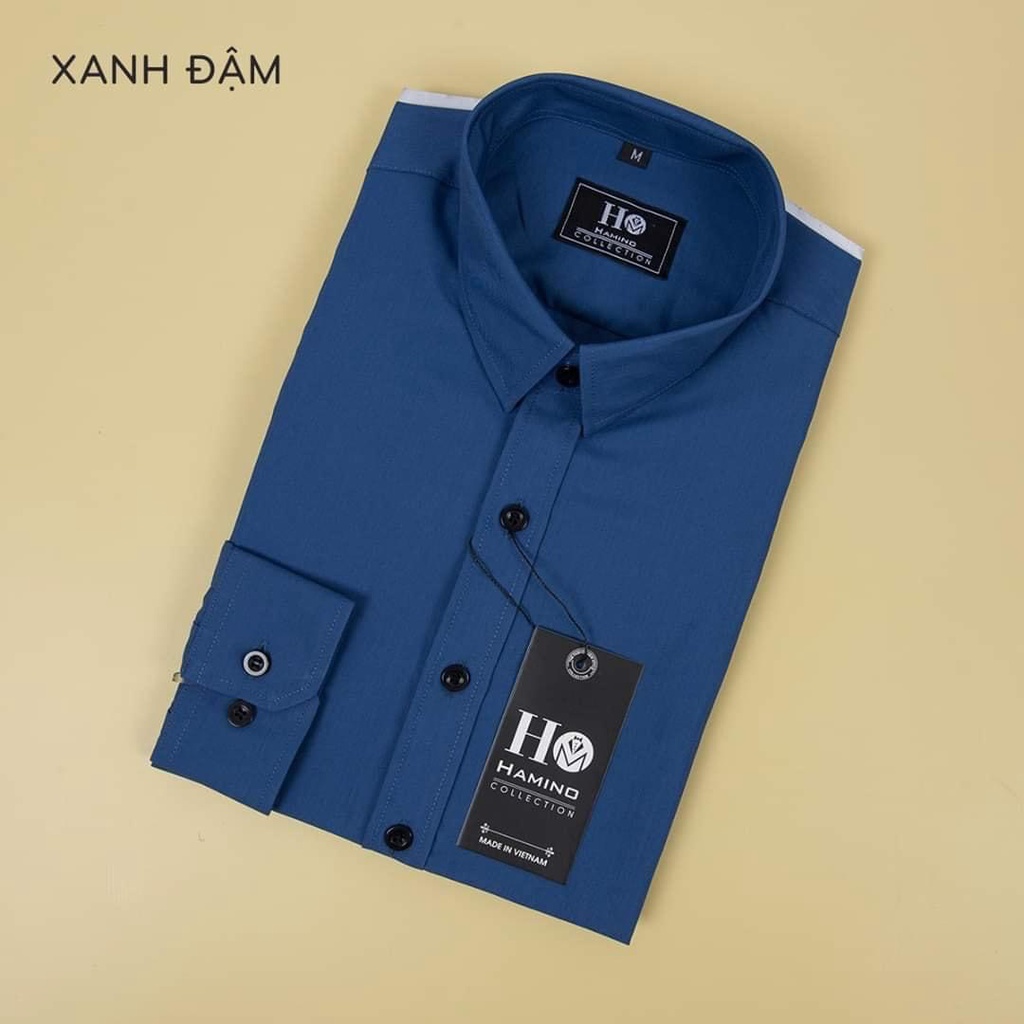 Áo sơ mi lụa POCA áo dài tay nam kiểu dáng body lich lãm và sang trọng ( SMLH ) - sp 2