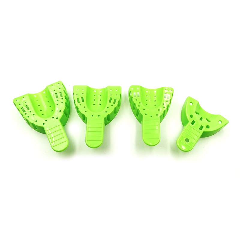 Set 10 Khay Nhựa Khử Trùng Nha Khoa Màu Xanh Lá