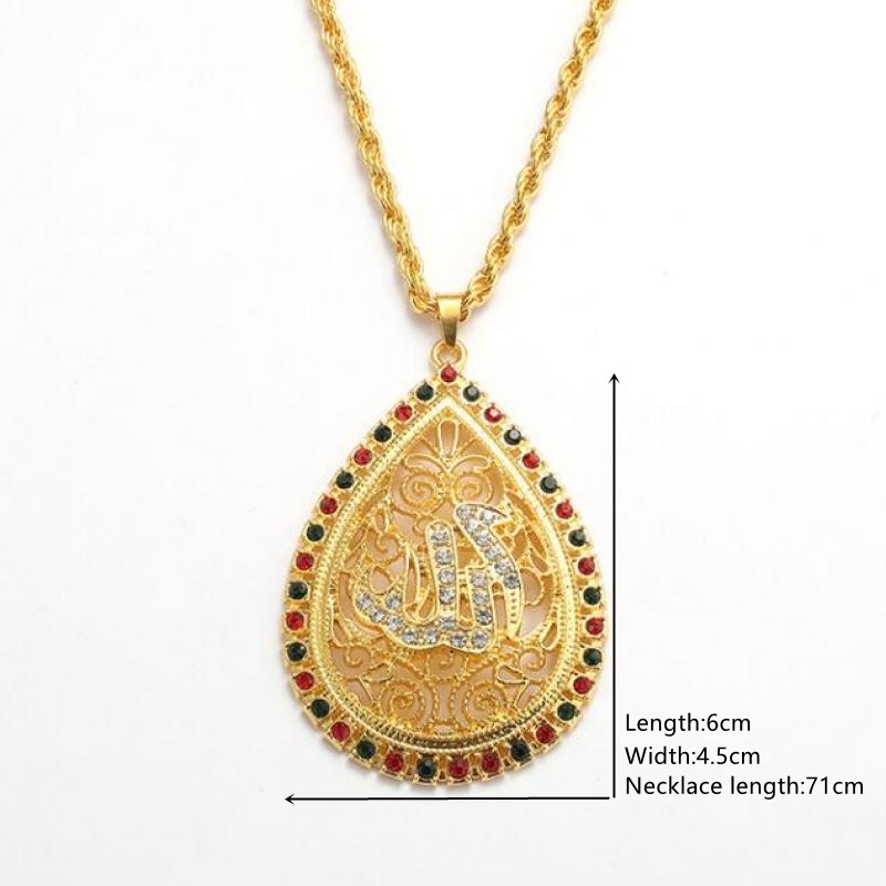 Vòng cổ Mặt Hình Giọt Nước Đính Đá Zircon Thời Trang Cho Nam Và Nữ