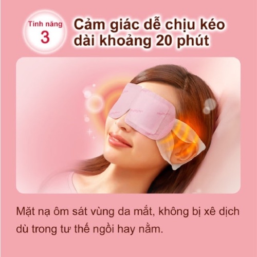 Mặt Nạ Mắt Nóng MEGRHYTHM xông hơi thư giãn, hương bưởi/oải hương/hoa cúc/hoa hồng/cam