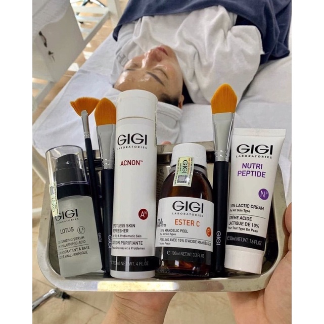 Kem dưỡng tẩy da chết, làm sáng da, chống lão hóa: GIGI Nutri Peptide 10% Glycolic Cream