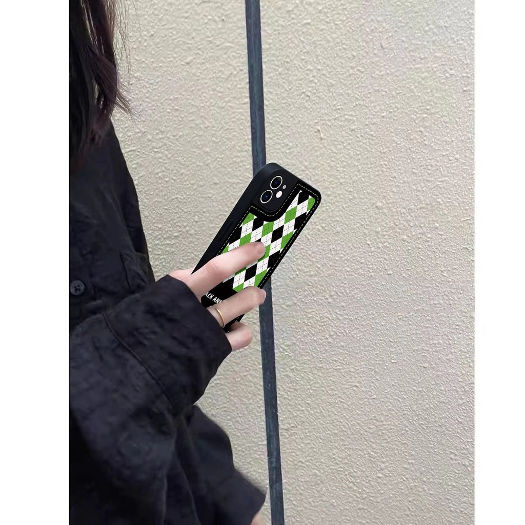 Ốp Điện Thoại Mềm Chống Sốc Toàn Diện Vân Kim Cương Cho iPhone 12 11 xs 14Plus 67 xr 13Promax 8piPhone14