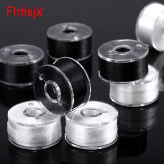 Set 20 Suốt Chỉ Màu Trắng Đen Cho Máy May