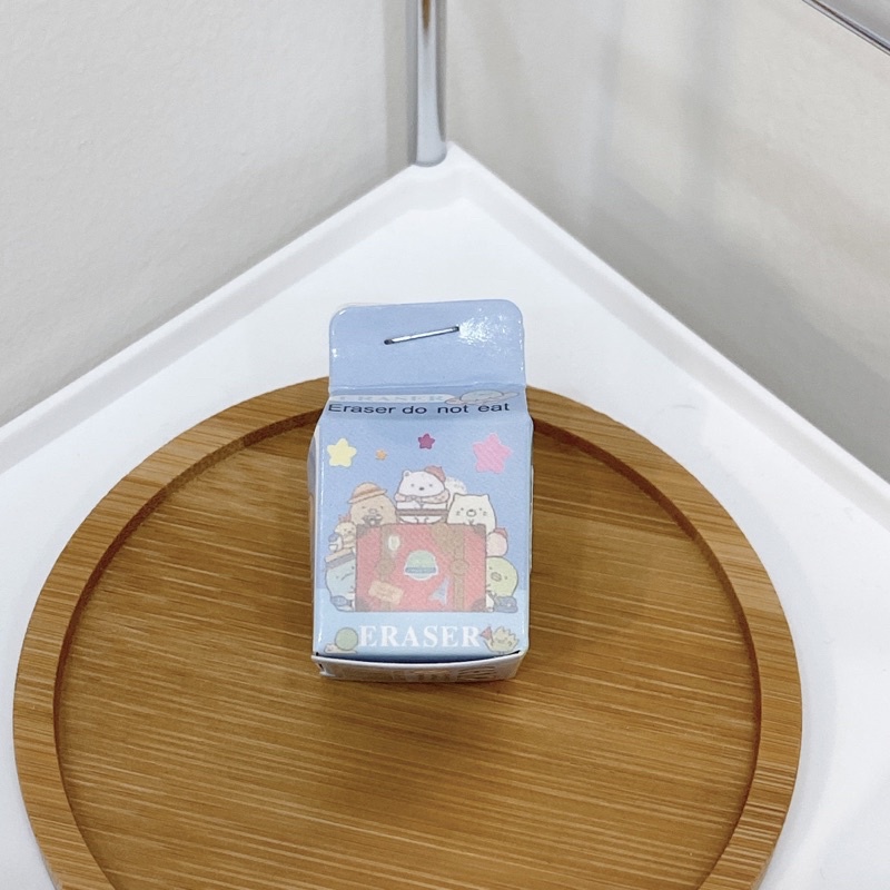 Tẩy gôm hoạt hình dễ thương vỏ hình hộp sữa