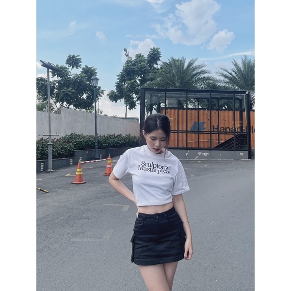 | 𝐒𝐜𝐮𝐥 𝐓𝐞𝐞 𝐁𝐚𝐁𝐲 | Áo boxy baby.