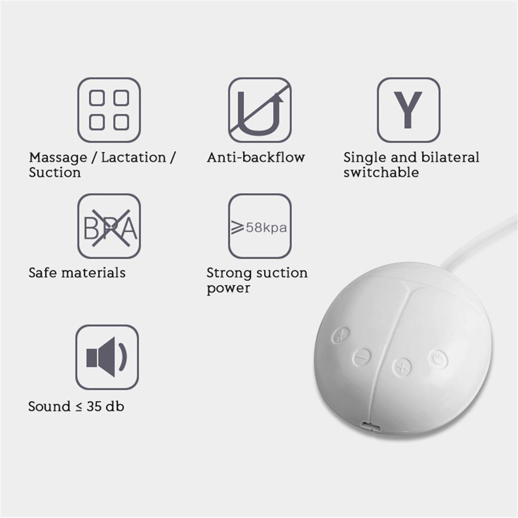 Máy Hút Sữa Đôi Sạc USB 300ML Không Đau Chất Lượng Cao