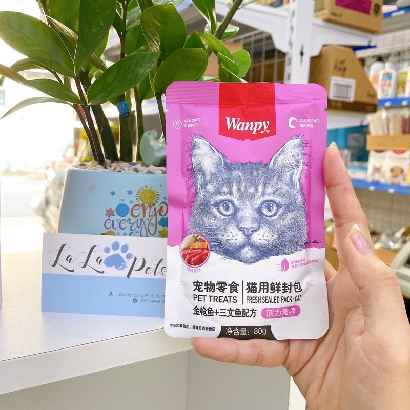 Pate WANPY cho mèo gói 80g