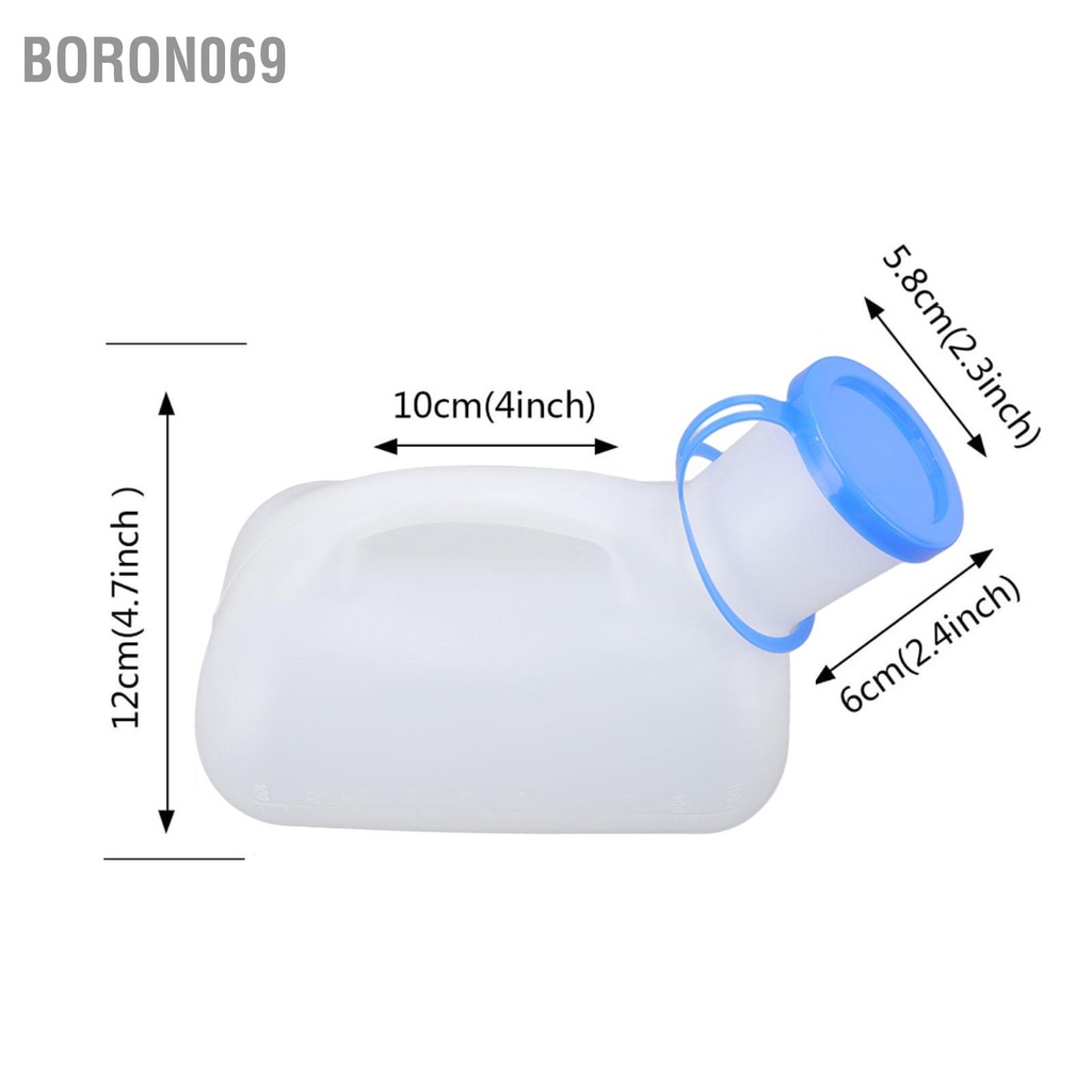 Boron069 Unisex Chai nước tiểu Di động Nhẹ Dày chống Rò rỉ Thiết bị đi dành cho du lịch đường dài