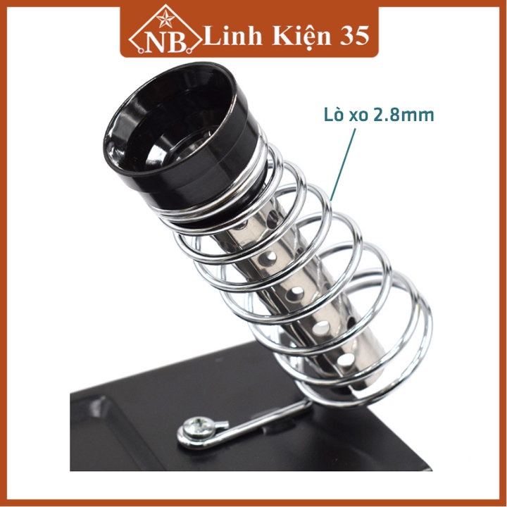 Mẫu kệ gác mỏ hàn mới, có lò xo ( tặng kèm miếng bọt biển)