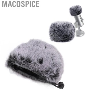 Macospice Microphone Furry Windscreen Muff Condenser Windshield Windproof Cover