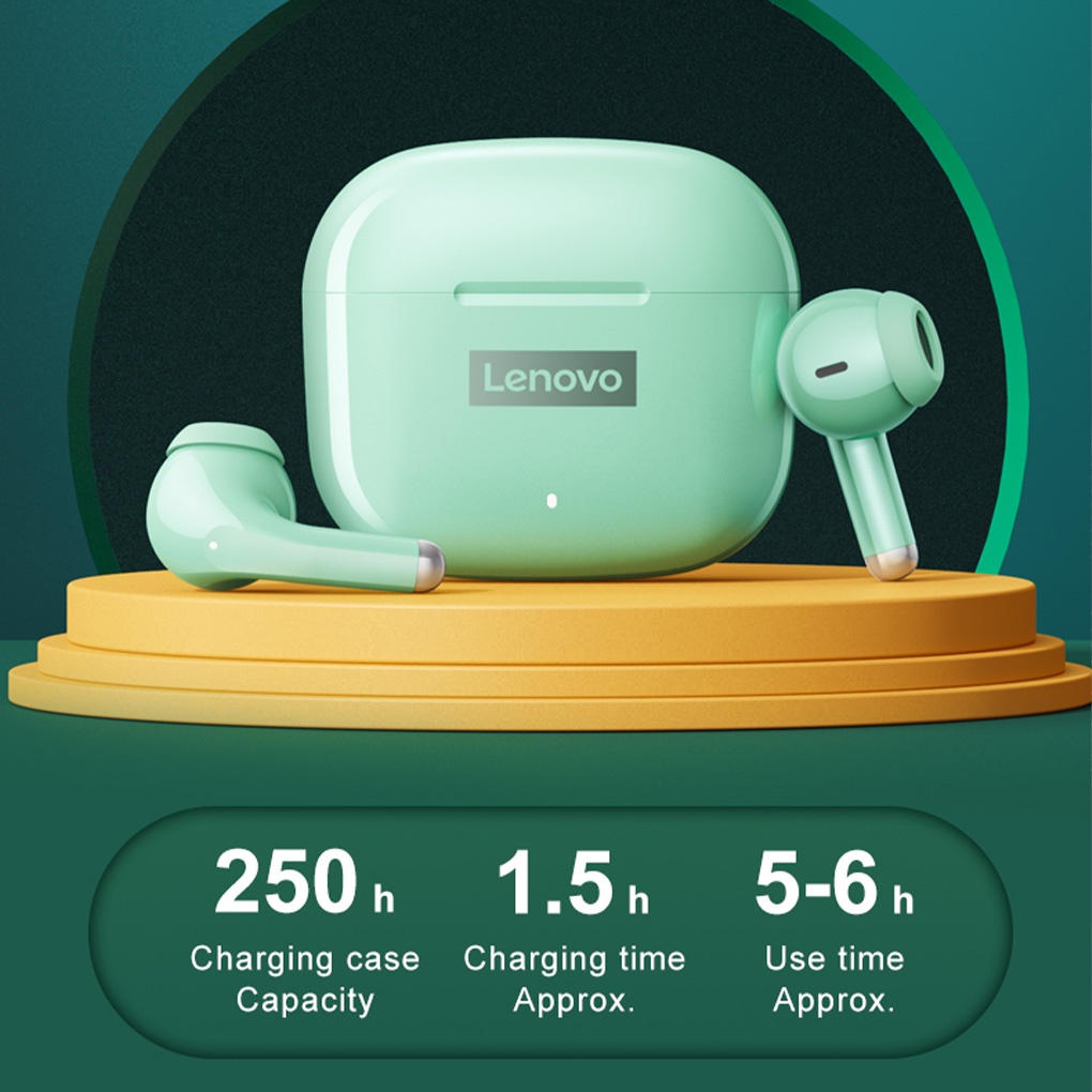 LENOVO Tai Nghe Bluetooth 5.1 Không Dây Chất Lượng Cao Tích Hợp Micro Có Thể Sạc Lại TWS LP40 Pro