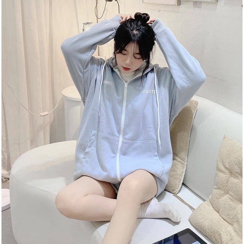 Áo Hoodie Zip Twenti Basic Năng Động Nỉ Bông Form Đẹp - Local Brand