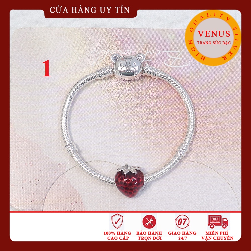 Bộ sưu tập vòng charm bạc 1 vòng 1 charm dành cho bé- Trang sức bạc Venus