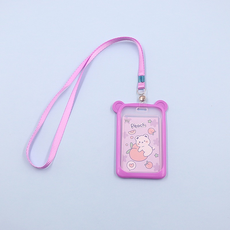 Dây đeo thẻ tai gấu, thỏ viền sillicon dẻo mẫu mới