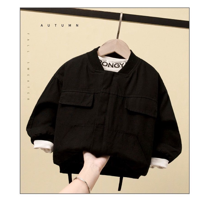 Áo Khoác Bóng Chày Phong Cách Hàn Quốc Thời Trang Mùa Thu 2023 Cho Bé Trai