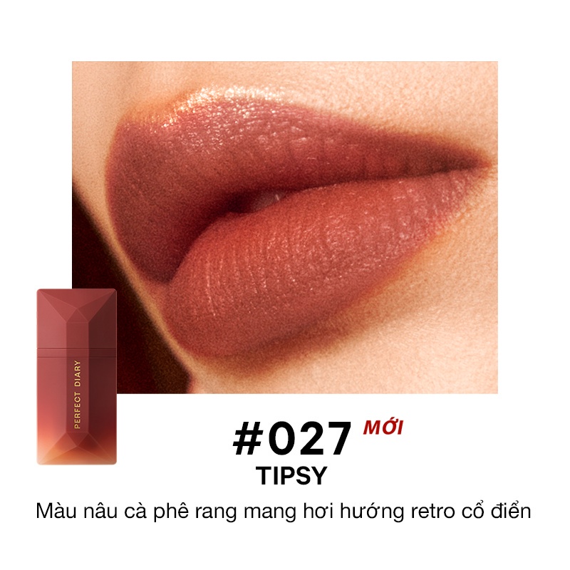 Son kem Perfect Diary ReadMe Lip Veil chất kem nhung lì lâu trôi 14 màu sắc tùy chọn 4g (Màu mới về-New)