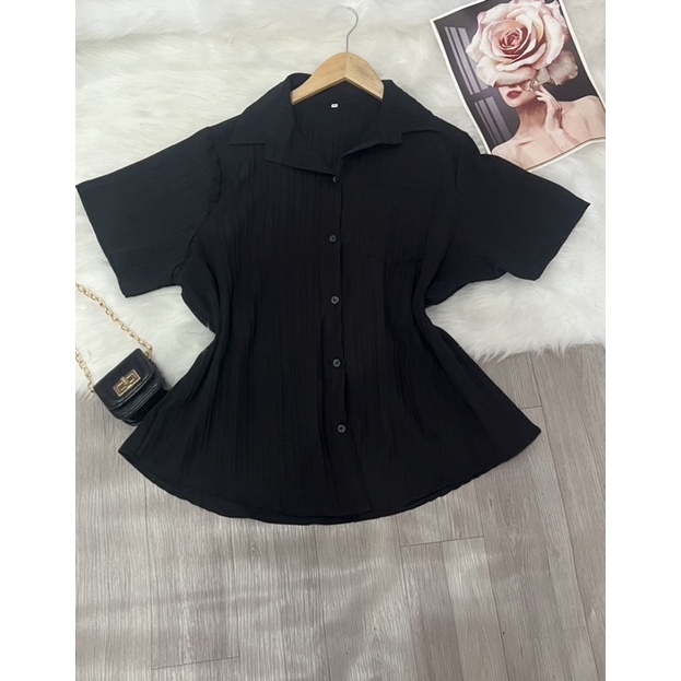 Áo Sơ Mi Gân hót hít Bigsize Nữ 68kg đến 95kg