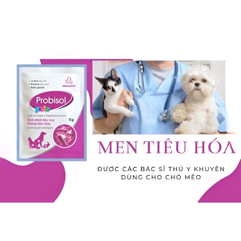 MEN TIÊU HÓA PROBISOL CHO CHÓ MÈO GÓI 5GR