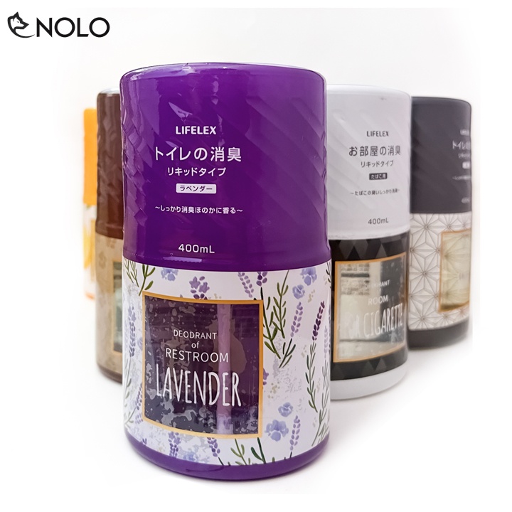 Chai Tinh Dầu Dung Dịch Khử Mùi Thơm Phòng Để Bàn Lifelex 400ml Dành Cho Phòng Ngủ Phòng Khách Toilet Khử Mùi Thú Cưng