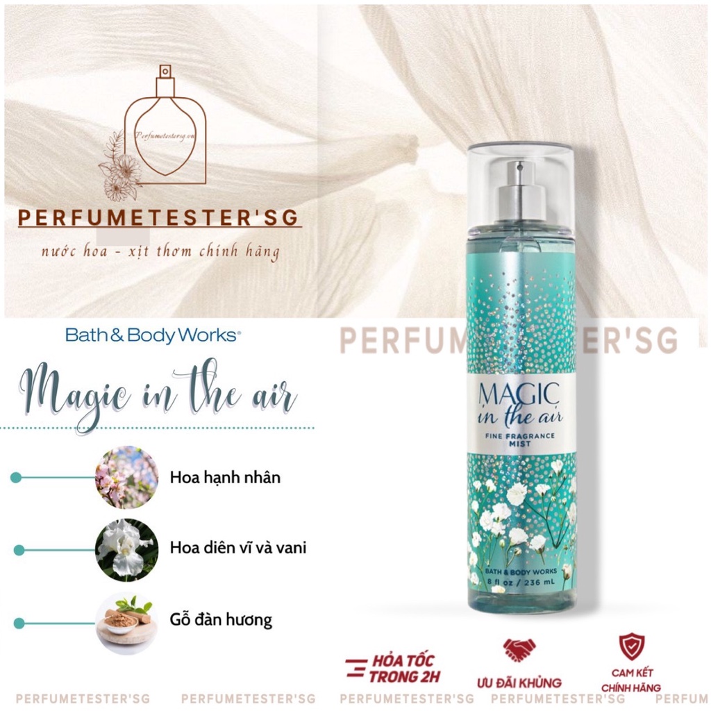 Xịt thơm Bath and Body Works Magic In The Air -perfumetester