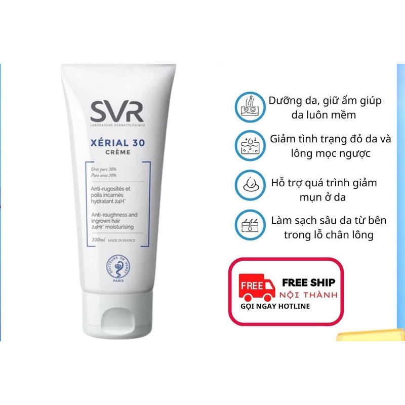 Kem dưỡng da giữ ẩm dành cho da khô SVR XERIAL 30 Creme - 100ml