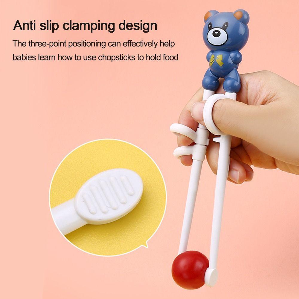 Bộ Đũa Tập Ăn Họa Tiết Hoạt Hình Có Thể Tái Sử Dụng Cho Bé