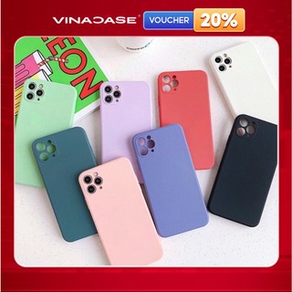 Ốp lưng Vina Case Realme C1/Realme C12/Realme C15/.....TPU dẻo trơn cạnh vuông bảo vệ camera