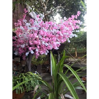 Sỉ 10 cành hoa anh đào chùm lụa -Làm cây hoa đào giả trang trí decor ngày TẾT/sự kiện siêu đẹp, chân thực