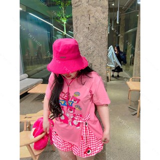 SET ÁO GẤU NƠ + QUẦN SHORT CARO [TNT SHOP BIGSIZE 60KG 90KG ]