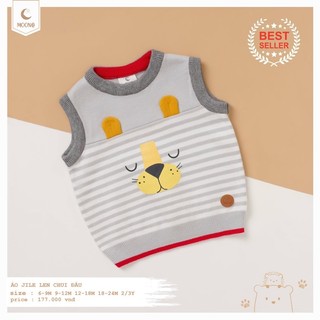 Áo len gile lông cừu moon