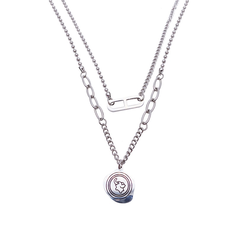 Dây Chuyền Sợi Xích Hai Lớp Ánh Sáng Sang Trọng Thời Trang 2022 Cho Nữ