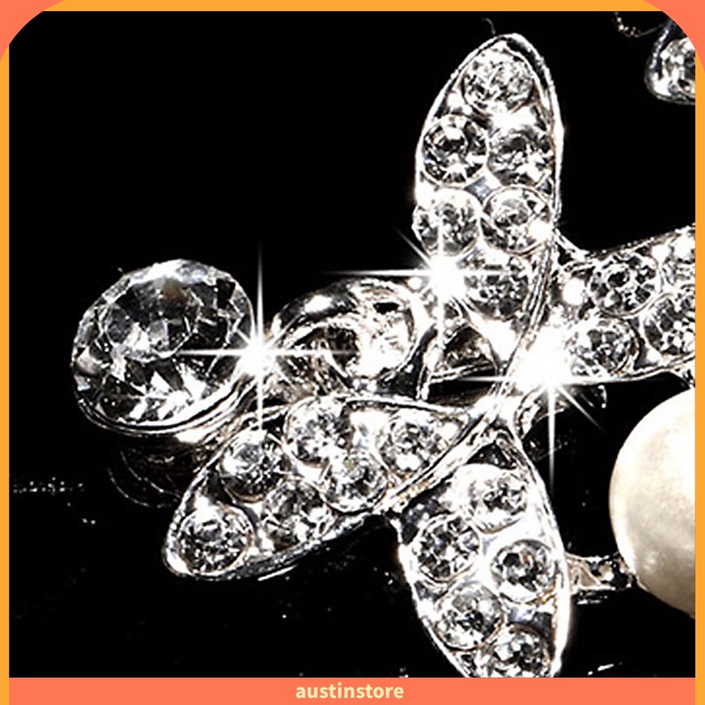 Cài Tóc Hoa Đính Đá Thời Trang Cho Cô Dâu