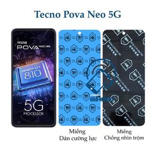 Dán cường lực dẻo nano Tecno Pova Neo 5G - trong suốt và chống nhìn trộm dẻo nano