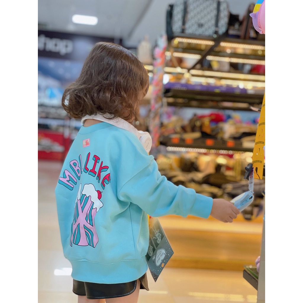 Áo nỉ cổ tròn MLB chery cho bé ,áo sweater bé trai,gái unisex ,Kid_genZ