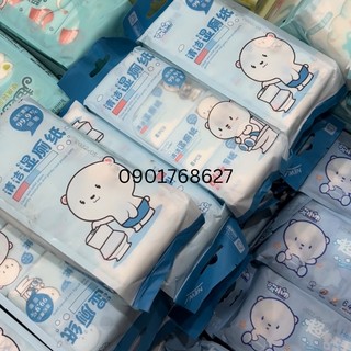 Khăn giấy ướt mini cực tiện dụng (8 gói nhỏ/bịch)
