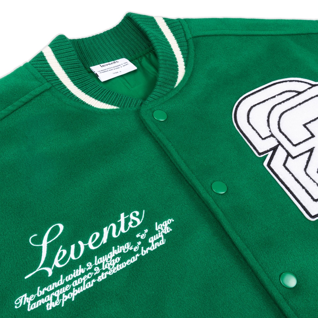 Áo Varsity Levents Punch Green/ Cream