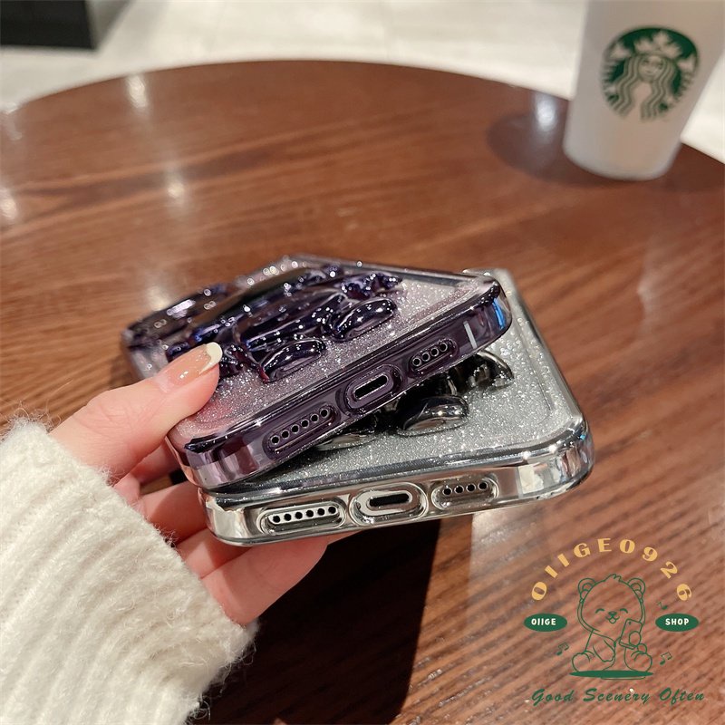 Mới Ốp Điện Thoại Acrylic Mạ Điện Hình Phi Hành Gia Cho Iphone 14 13 12 11 Pro Max Xs Max Xr 8 7 Plus