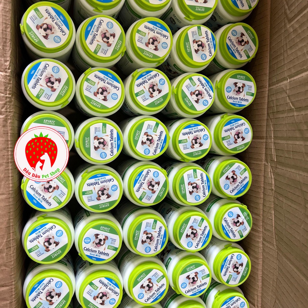 Viên bổ sung Canxi cho chó Calcium Tablets khối lượng 160g