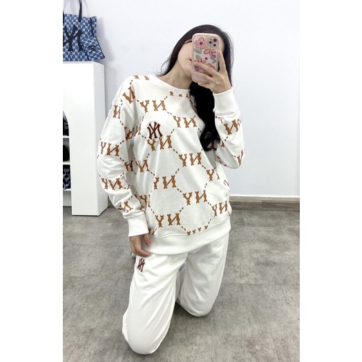 Áo NỈ NY Sweater MLB  monogram Hàng Xuất Xịn Chất Nỉ Siêu Đẹp loại 1