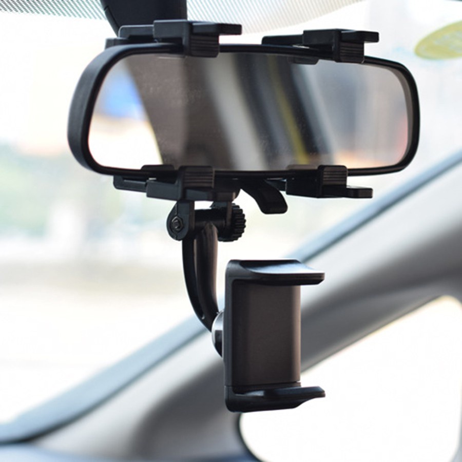 Giá đỡ điện thoại ô tô lên gương chiếu hậu H2 xe ô tô, kẹp xe hơi, giá treo gương chiếu hậu