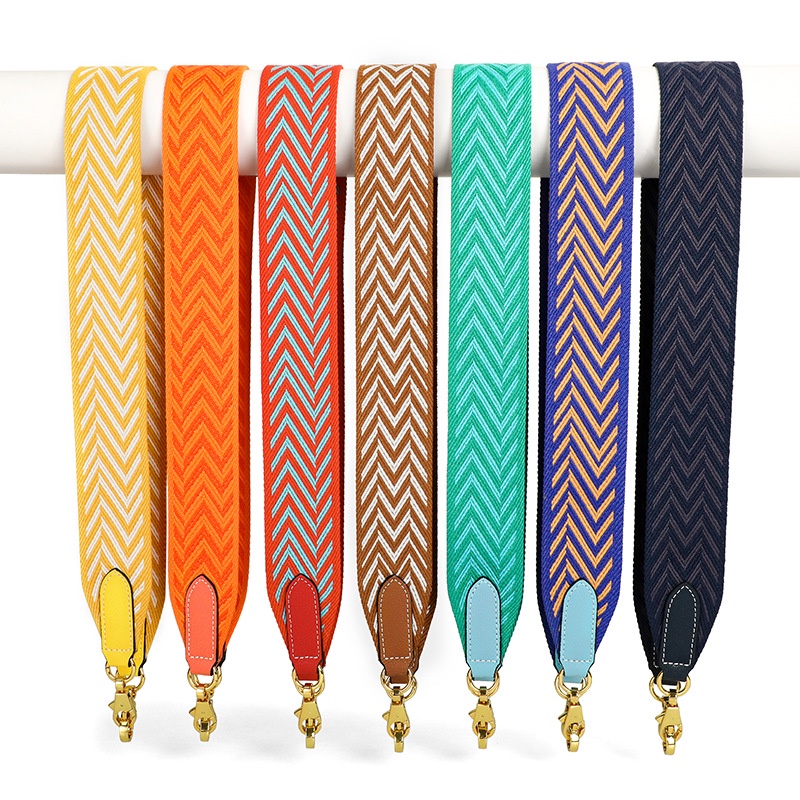Dây đeo vải chéo cổ điển mới rộng 5cm, dây đeo túi vải canvas đeo chéo một vai, dây đeo túi bản rộng thời trang và linh hoạt, màu sắc phần cứng có thể thay thế, độ dài tùy chỉnh