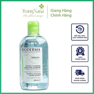Nước tẩy trang bio.derma xanh lá - da dầu 500ml & 100ml