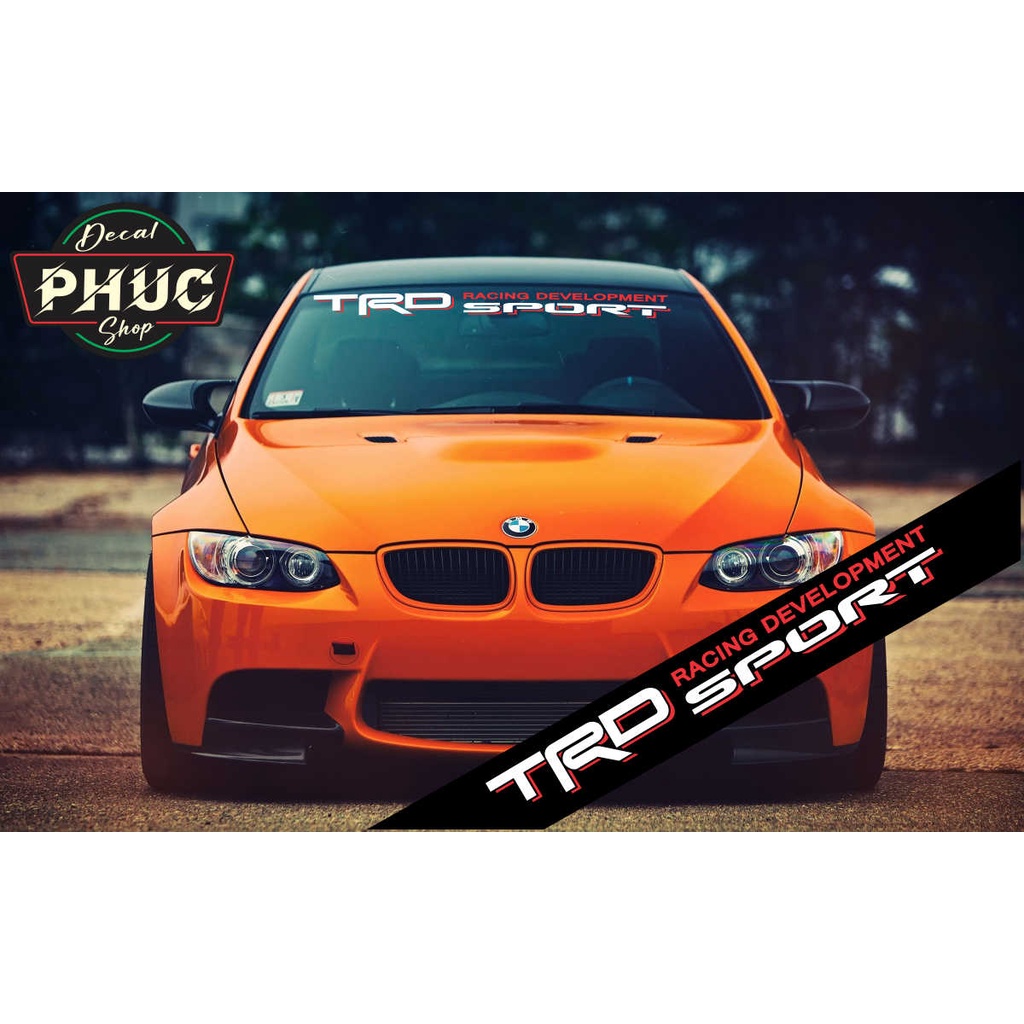 Tem dán kính lái chống nắng ô tô mẫu TRD Racing Development Sport