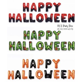 Set bóng chữ happy halloween