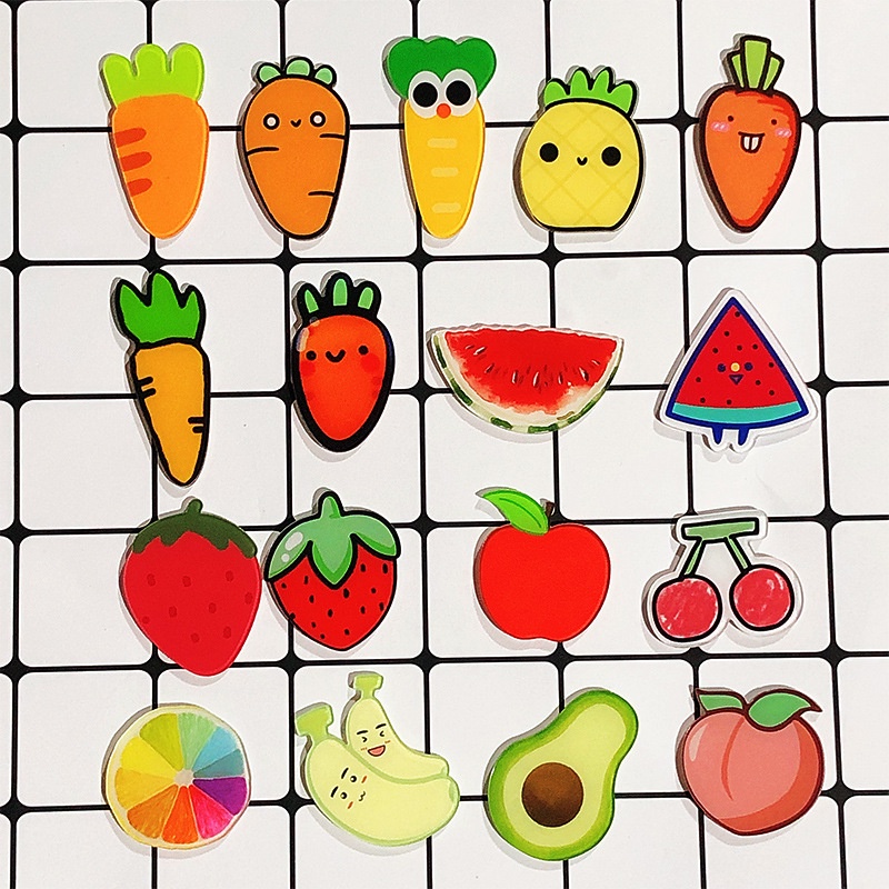 Ghim Cài Áo Hình Động Vật Trái Cây Hoạt Hình Dễ Thương