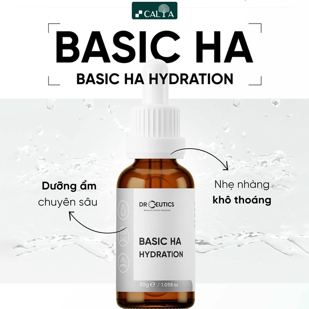 Tinh Chất Serum DrCeutics HA Basic Hydration Cho Da Dầu Mụn, Làm Dịu Da 30g