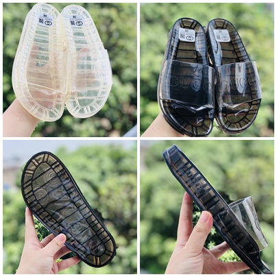 Dép Nam Trong Suốt Chất Liệu Cao Su Cao Cấp, Dép Thể Thao Nam, Dép Nhựa Gucci trong suốt, dép quai ngang nhựa cao cấp